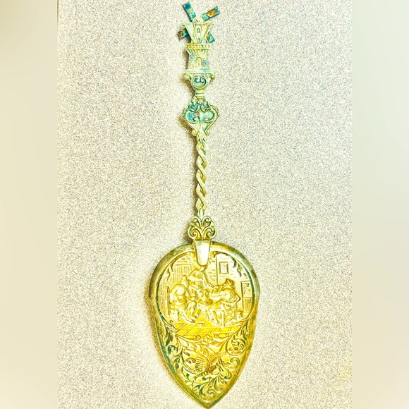 Vintage  Dutch Cake Slice Utensil Amsterdam Windmill GREAT GIFT ALERT - Picture 3 of 9